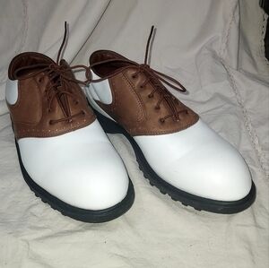 Nike Kempshall Last ZM Air  Golf Shoes Brown  White Mens Size 8 Pre-owned